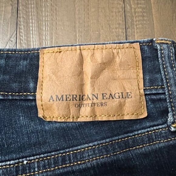 American Eagle Straight Light Wash Jeans Men's Extreme Flex Distressed Sz 29x32 - Picture 7 of 8